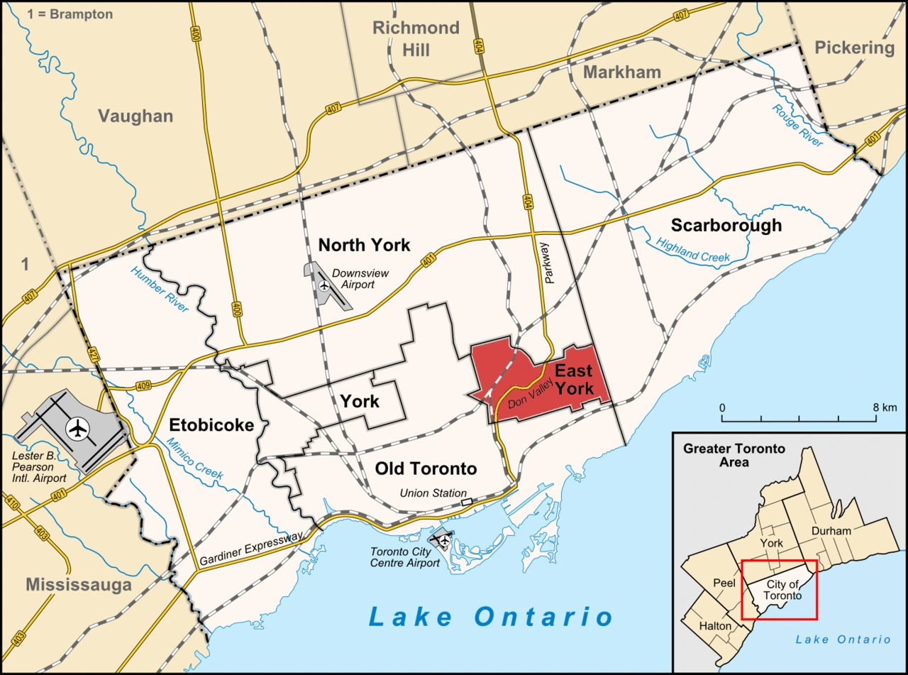 East York Map