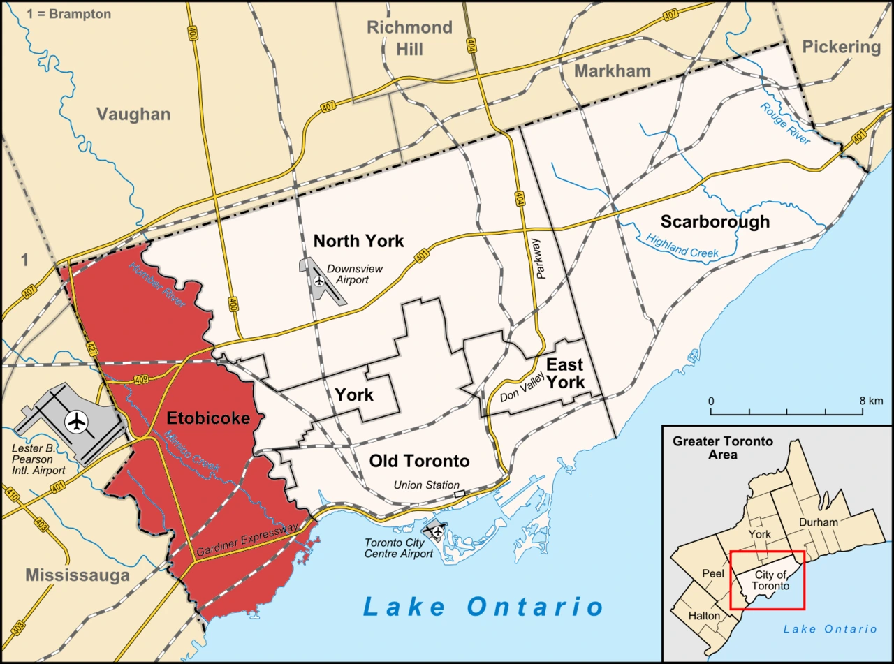 Etobicoke Map
