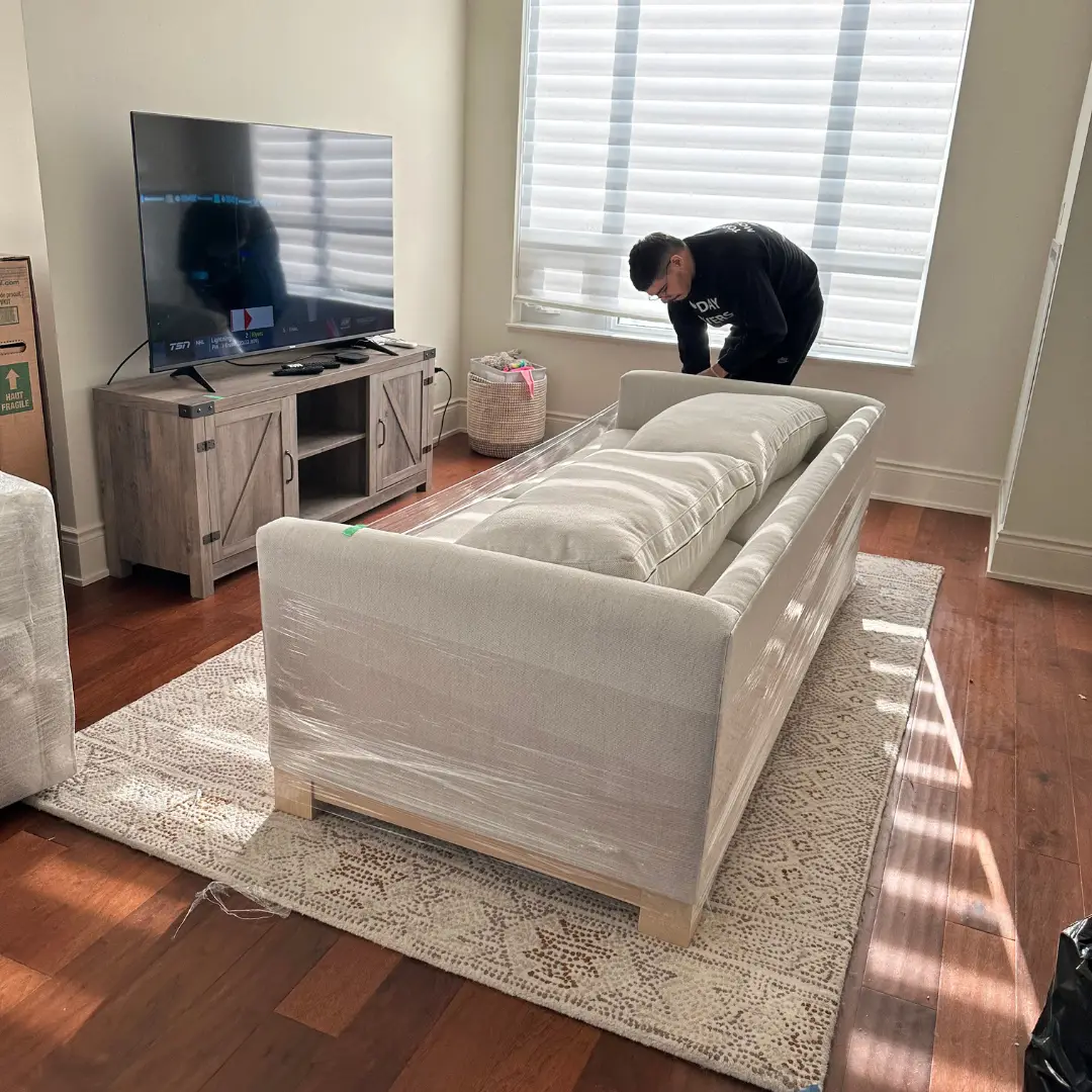 Movers shifting furniture in Toronto
