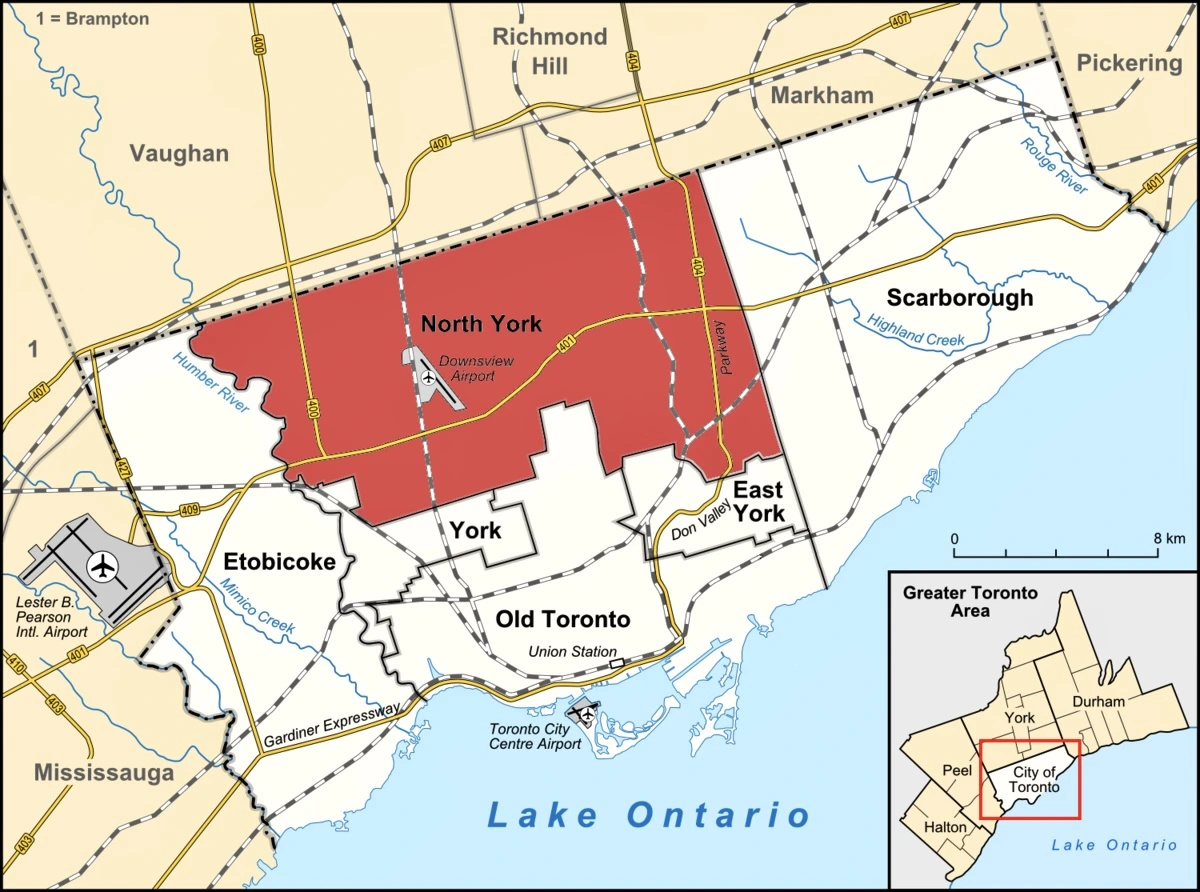 North York Map