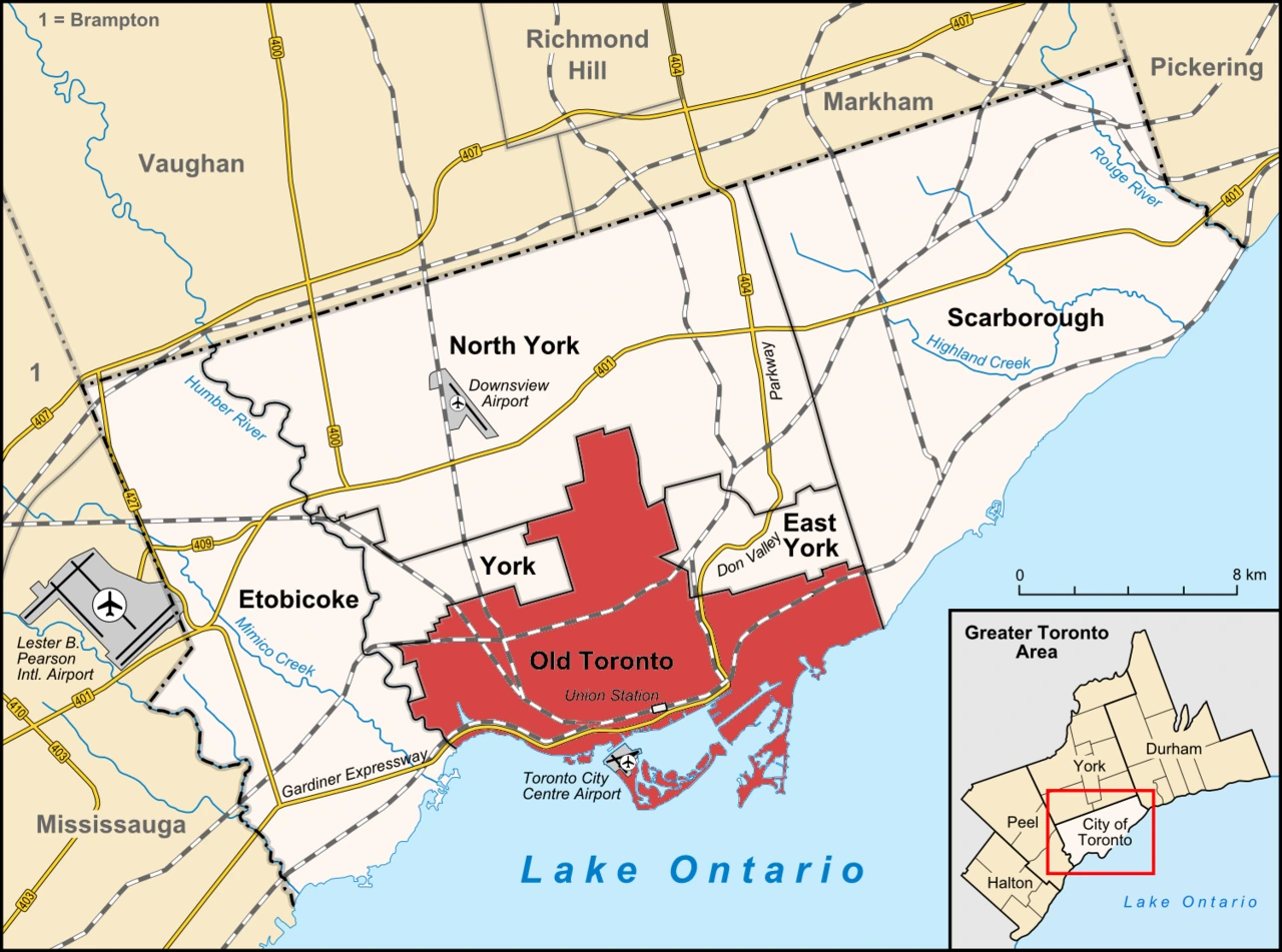 Old Toronto Map