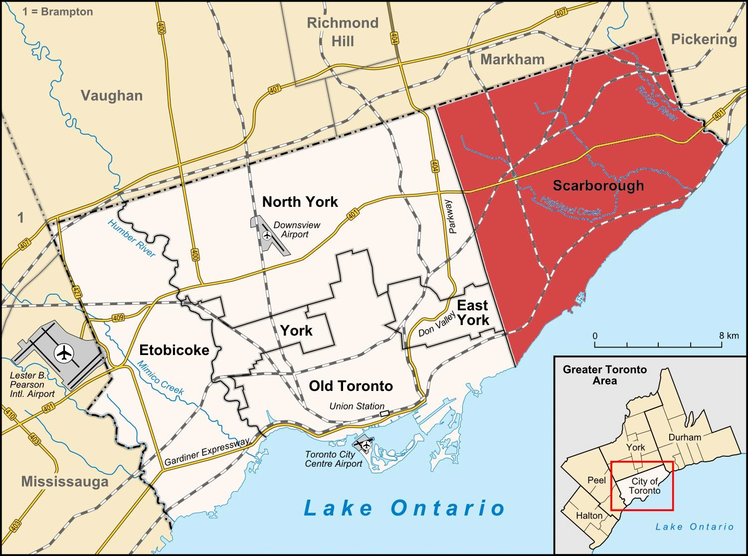 Scarborough Map